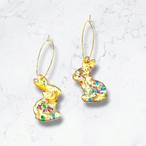 Gold Bunny Earrings
